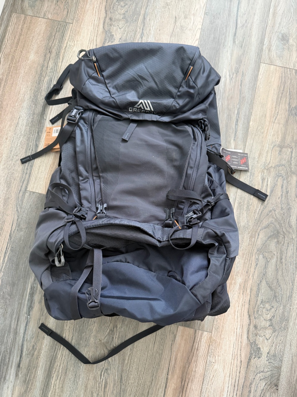 Gregory Black Men's Hiking Backpack with Multiple Pockets 75 L new with tag